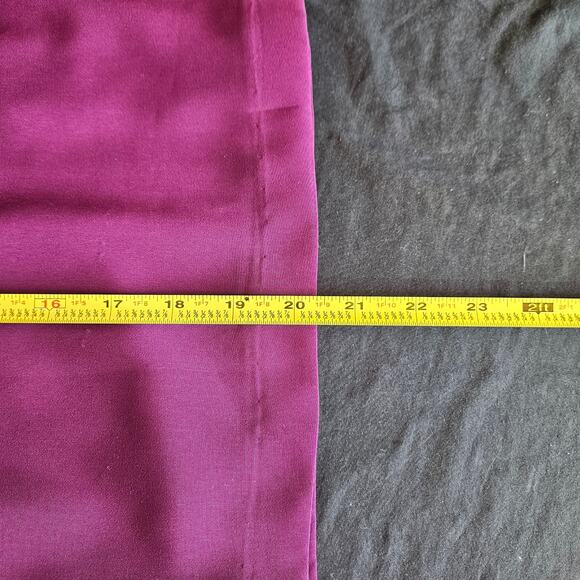 Leslie Belle Petite Purple Long Sleeve Blouse Size L Floral Grandmacore Mature - Picture 7 of 7